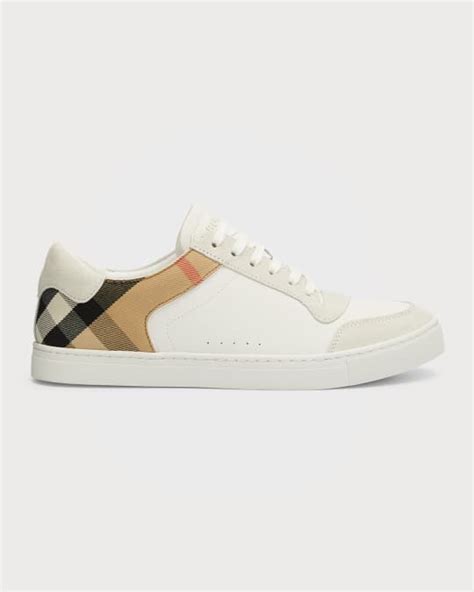 burberry sneakers reeth mens|Burberry Men's Reeth Leather House Check Low.